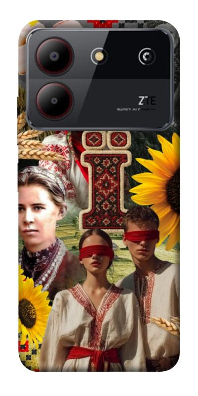 Чохол itsPrint Ukr collage для ZTE Blade A54 4G, love ukraine, купити оптом з доставкою