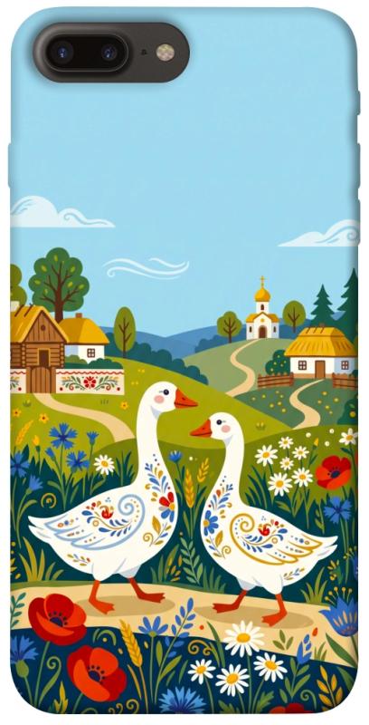Чохол itsPrint Ukr gooses для Apple iPhone 7 plus / 8 plus (5.5"), love ukraine, купити оптом з доставкою