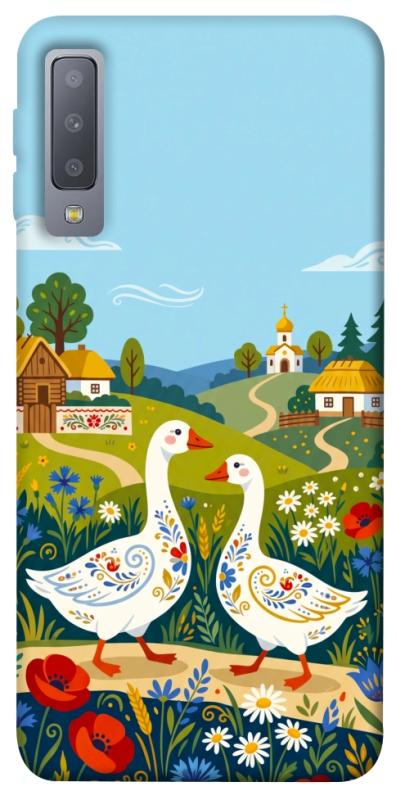 Чохол itsPrint Ukr gooses для Samsung A750 Galaxy A7 (2018), love ukraine, купити оптом з доставкою