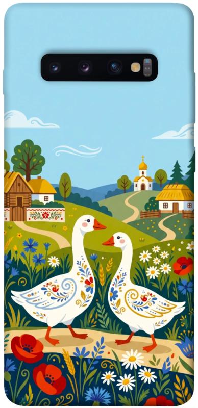 Чохол itsPrint Ukr gooses для Samsung Galaxy S10+, love ukraine, купити оптом з доставкою