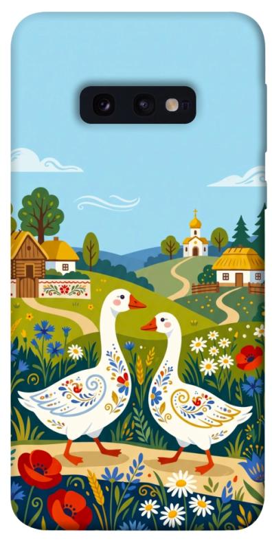 Чохол itsPrint Ukr gooses для Samsung Galaxy S10e, love ukraine, купити оптом з доставкою
