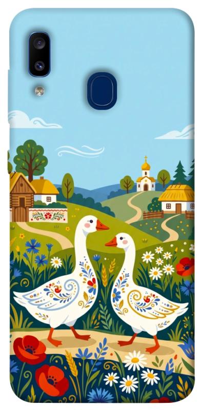 Чохол itsPrint Ukr gooses для Samsung Galaxy A20 / A30, love ukraine, купити оптом з доставкою