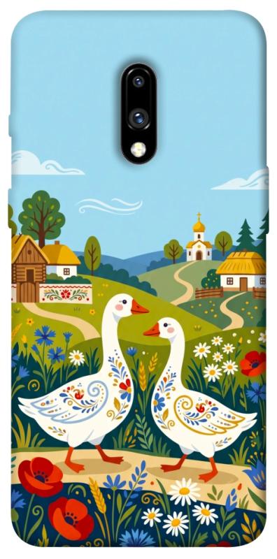 Чохол itsPrint Ukr gooses для OnePlus 7, love ukraine, купити оптом з доставкою