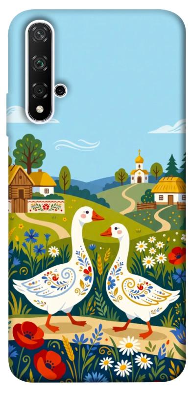 Чохол itsPrint Ukr gooses для Huawei Honor 20 / Nova 5T, love ukraine, купити оптом з доставкою