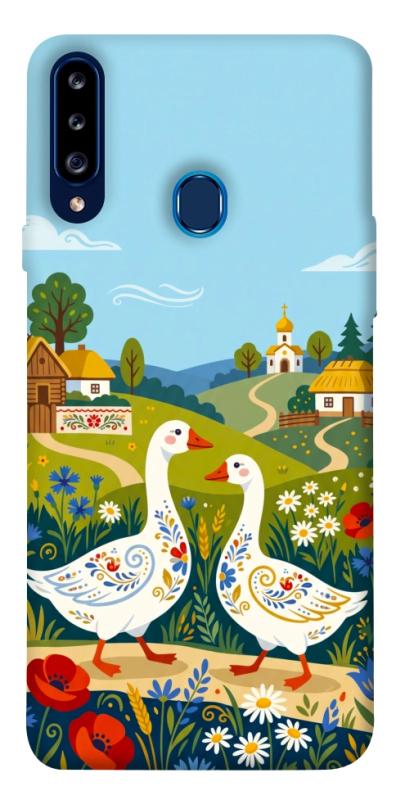 Чохол itsPrint Ukr gooses для Samsung Galaxy A20s, love ukraine, купити оптом з доставкою
