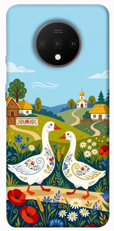 Чохол itsPrint Ukr gooses для OnePlus 7T, love ukraine, купити оптом з доставкою