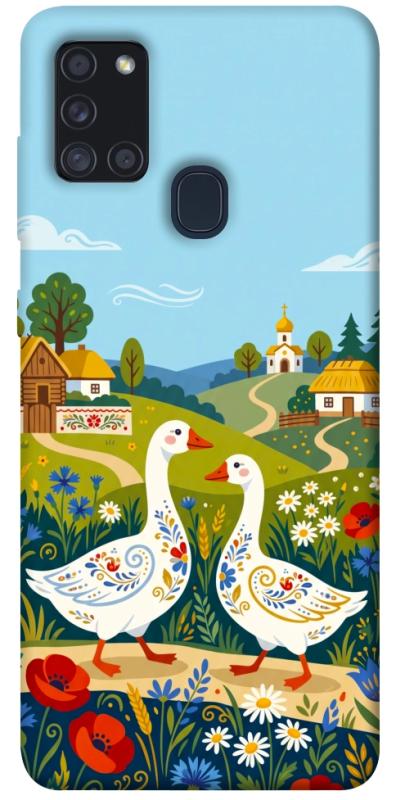 Чохол itsPrint Ukr gooses для Samsung Galaxy A21s, love ukraine, купити оптом з доставкою