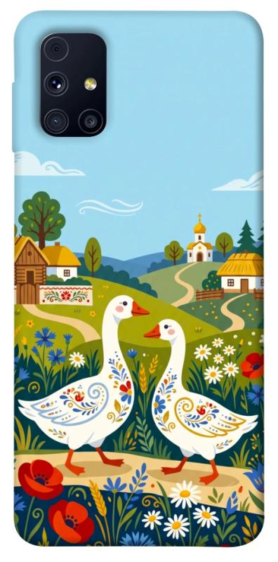 Чохол itsPrint Ukr gooses для Samsung Galaxy M31s, love ukraine, купити оптом з доставкою