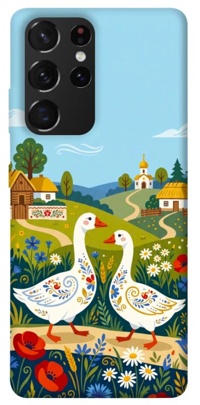 Чохол itsPrint Ukr gooses для Samsung Galaxy S21 Ultra, love ukraine, купити оптом з доставкою