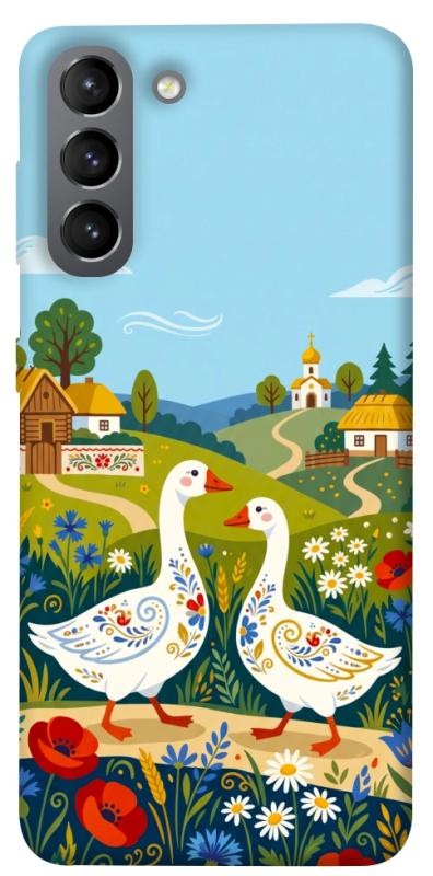 Чохол itsPrint Ukr gooses для Samsung Galaxy S21, love ukraine, купити оптом з доставкою