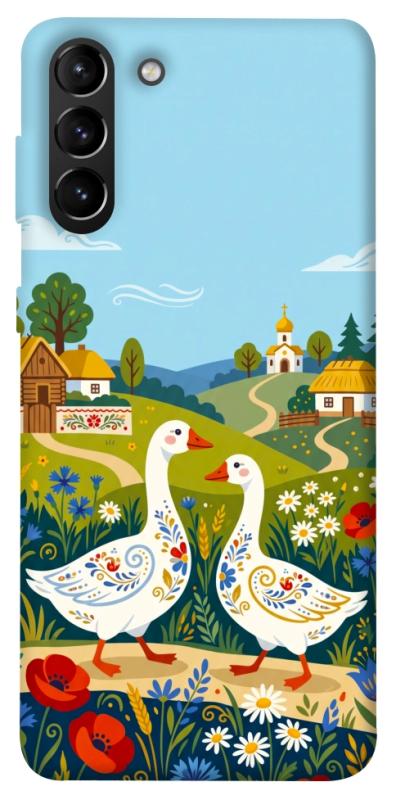 Чохол itsPrint Ukr gooses для Samsung Galaxy S21+, love ukraine, купити оптом з доставкою