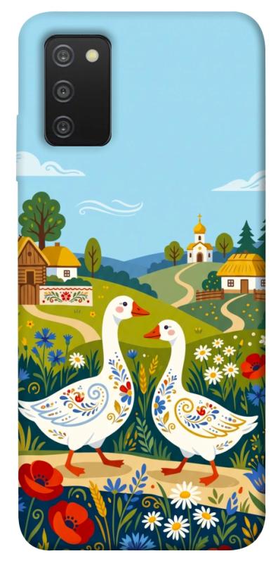 Чохол itsPrint Ukr gooses для Samsung Galaxy A03s, love ukraine, купити оптом з доставкою