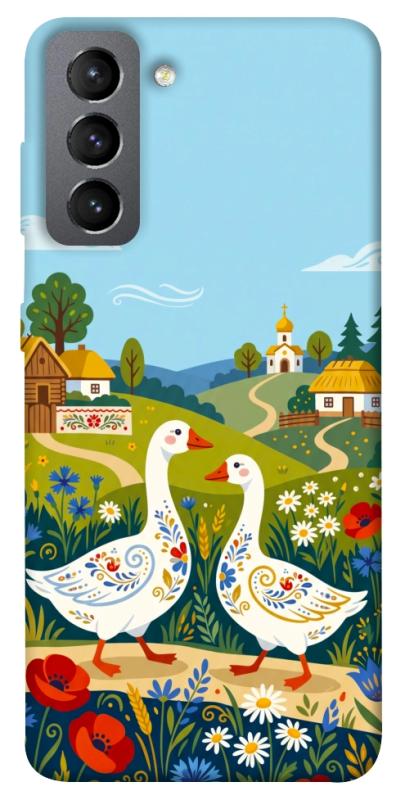 Чохол itsPrint Ukr gooses для Samsung Galaxy S21 FE, love ukraine, купити оптом з доставкою