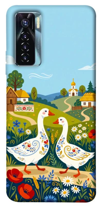 Чохол itsPrint Ukr gooses для TECNO Camon 17 Pro, love ukraine, купити оптом з доставкою