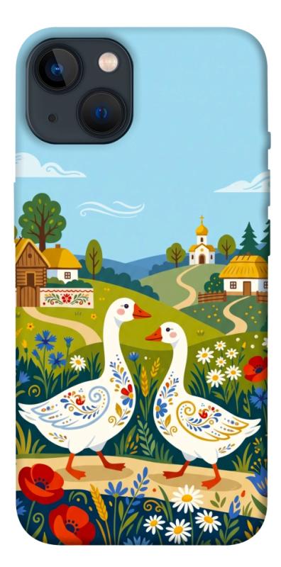 Чохол itsPrint Ukr gooses для Apple iPhone 13 (6.1"), love ukraine, купити оптом з доставкою