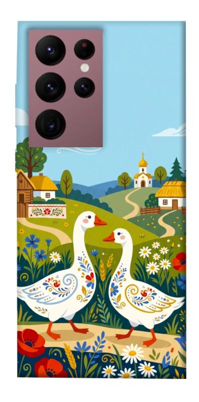 Чохол itsPrint Ukr gooses для Samsung Galaxy S22 Ultra, love ukraine, купити оптом з доставкою
