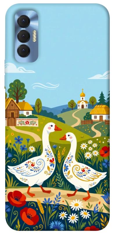 Чохол itsPrint Ukr gooses для TECNO Spark 8P, love ukraine, купити оптом з доставкою