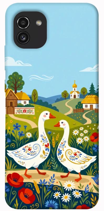 Чохол itsPrint Ukr gooses для Samsung Galaxy A03, love ukraine, купити оптом з доставкою