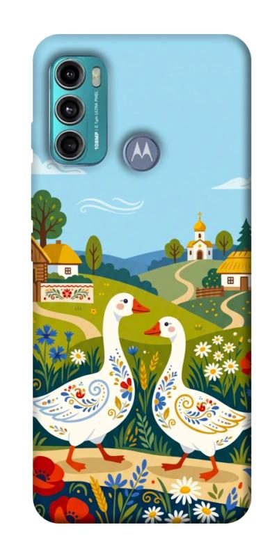 Чохол itsPrint Ukr gooses для Motorola Moto G60, love ukraine, купити оптом з доставкою