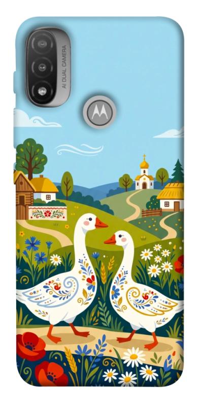 Чохол itsPrint Ukr gooses для Motorola Moto E20, love ukraine, купити оптом з доставкою