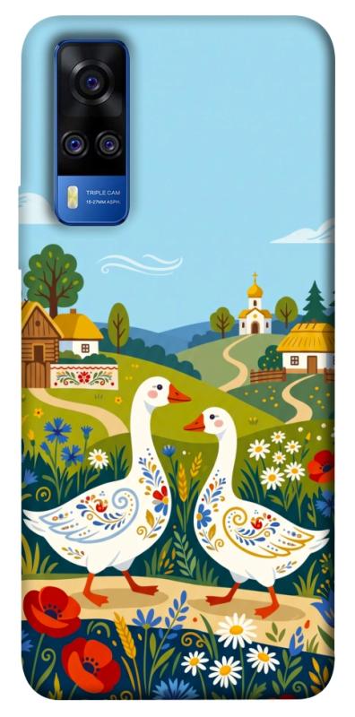 Чохол itsPrint Ukr gooses для Vivo Y51a, love ukraine, купити оптом з доставкою