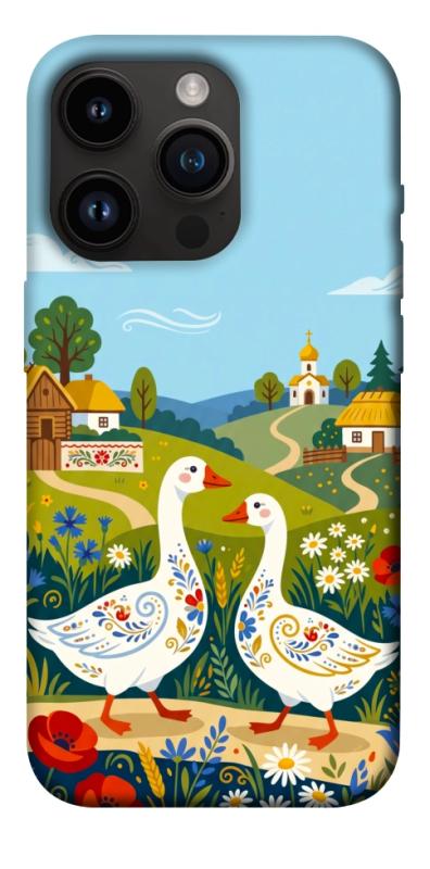 Чохол itsPrint Ukr gooses для Apple iPhone 14 Pro (6.1"), love ukraine, купити оптом з доставкою
