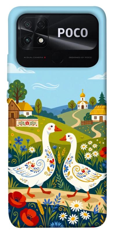 Чохол itsPrint Ukr gooses для Xiaomi Poco C40, love ukraine, купити оптом з доставкою
