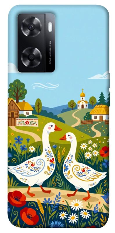 Чохол itsPrint Ukr gooses для Oppo A57s, love ukraine, купити оптом з доставкою
