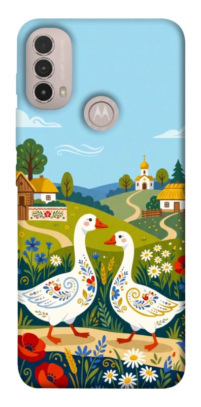 Чохол itsPrint Ukr gooses для Motorola Moto E40, love ukraine, купити оптом з доставкою