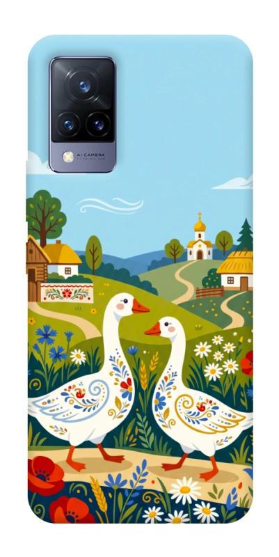 Чохол itsPrint Ukr gooses для Vivo V21, love ukraine, купити оптом з доставкою