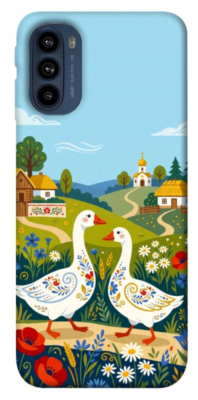 Чохол itsPrint Ukr gooses для Motorola Moto G41, love ukraine, купити оптом з доставкою