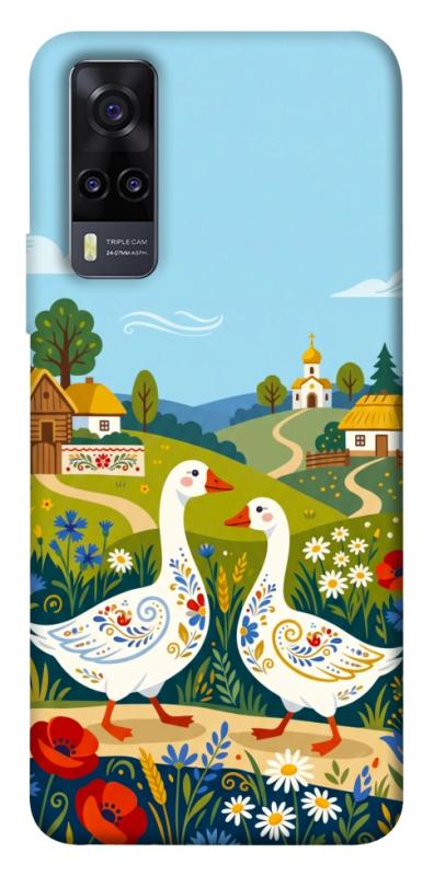 Чохол itsPrint Ukr gooses для Vivo Y31, love ukraine, купити оптом з доставкою