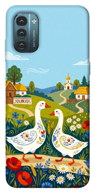 Чохол itsPrint Ukr gooses для Nokia G21, love ukraine, купити оптом з доставкою