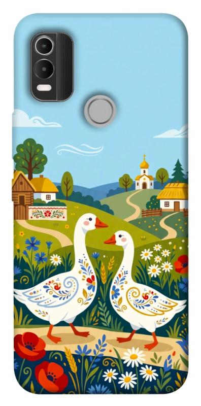 Чохол itsPrint Ukr gooses для Nokia C21 Plus, love ukraine, купити оптом з доставкою