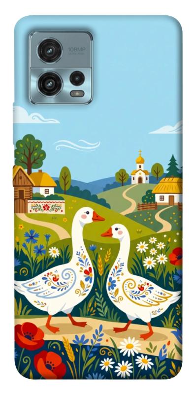 Чохол itsPrint Ukr gooses для Motorola Moto G72, love ukraine, купити оптом з доставкою