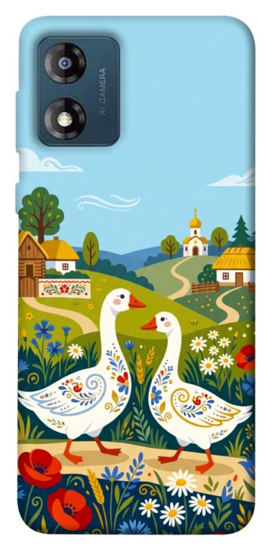 Чохол itsPrint Ukr gooses для Motorola Moto E13, love ukraine, купити оптом з доставкою