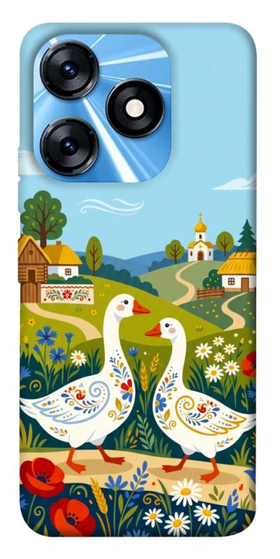 Чохол itsPrint Ukr gooses для TECNO Spark 10 Pro, love ukraine, купити оптом з доставкою