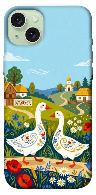 Чохол itsPrint Ukr gooses для Apple iPhone 15 Plus (6.7"), love ukraine, купити оптом з доставкою