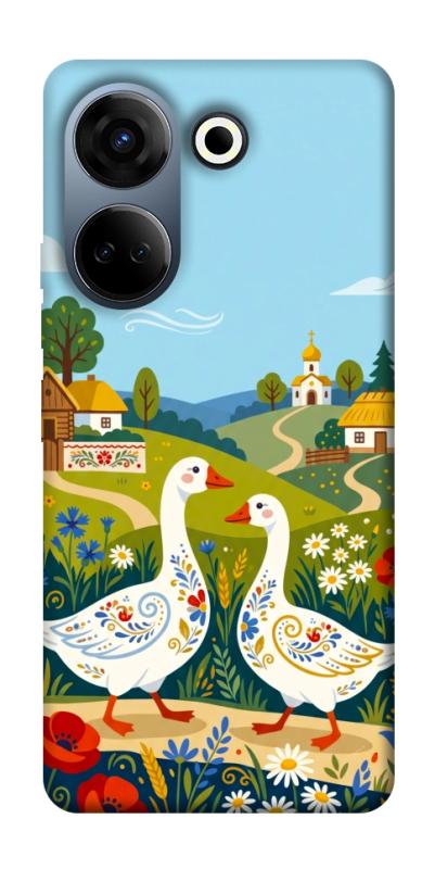 Чохол itsPrint Ukr gooses для TECNO Camon 20 Pro (CK7n), love ukraine, купити оптом з доставкою