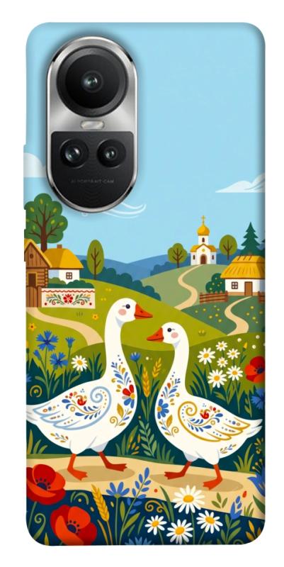 Чохол itsPrint Ukr gooses для Oppo Reno 10, love ukraine, купити оптом з доставкою