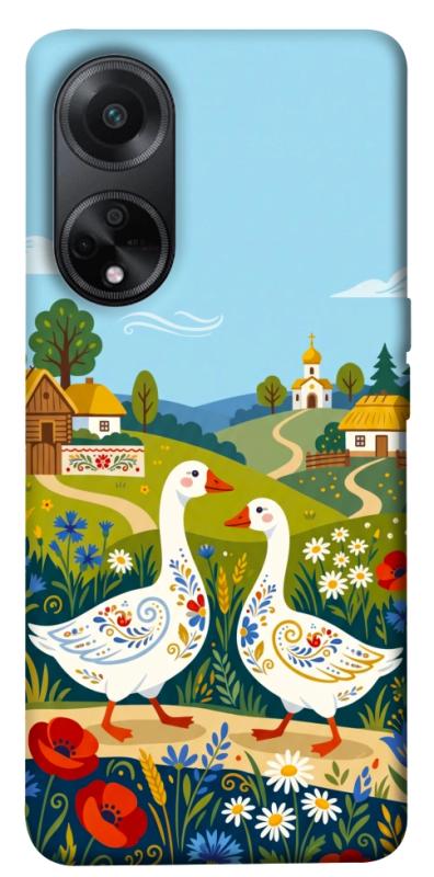 Чохол itsPrint Ukr gooses для Oppo A58 4G, love ukraine, купити оптом з доставкою