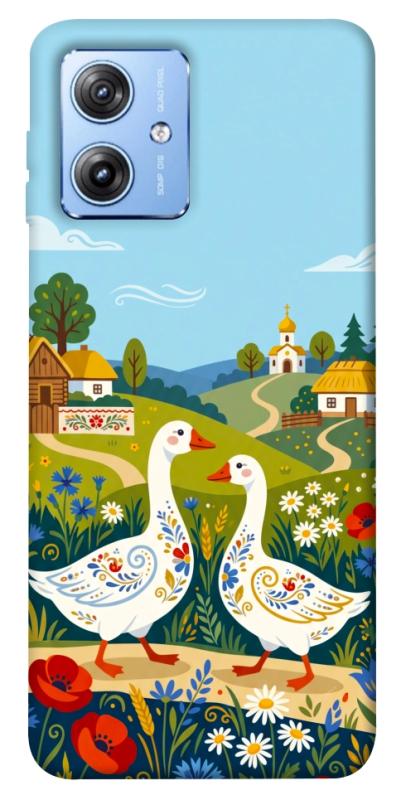 Чохол itsPrint Ukr gooses для Motorola Moto G84, love ukraine, купити оптом з доставкою