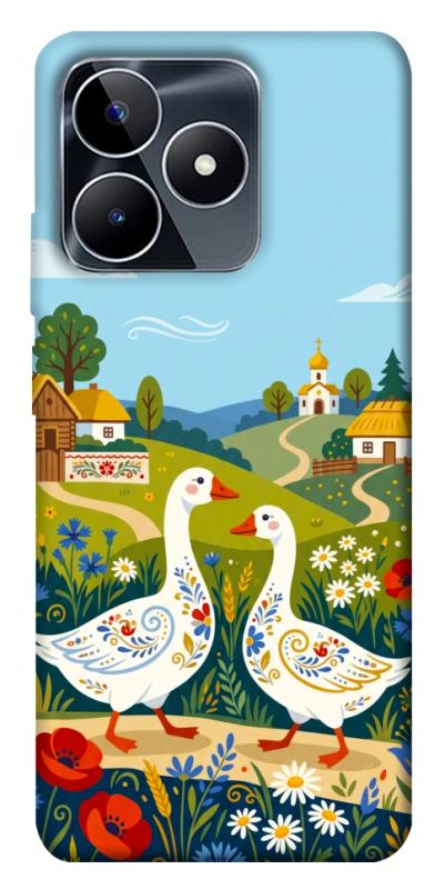 Чохол itsPrint Ukr gooses для Realme C53, love ukraine, купити оптом з доставкою