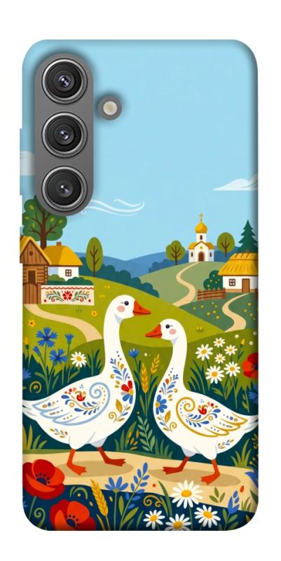 Чохол itsPrint Ukr gooses для Samsung Galaxy S24, love ukraine, купити оптом з доставкою