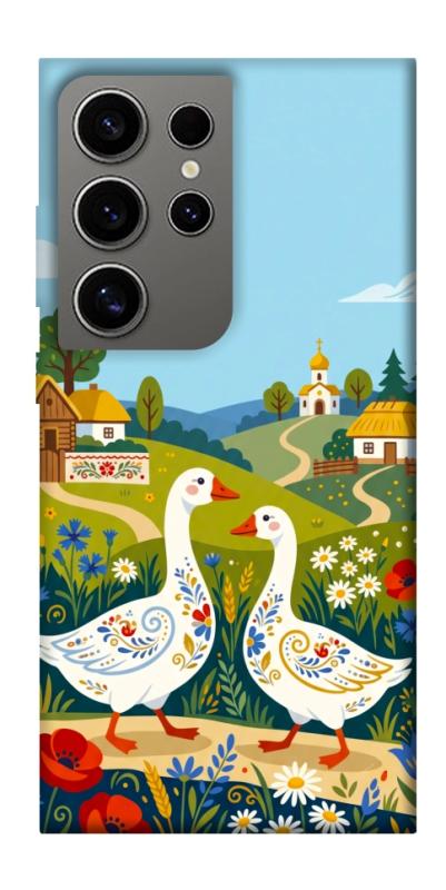 Чохол itsPrint Ukr gooses для Samsung Galaxy S24 Ultra, love ukraine, купити оптом з доставкою