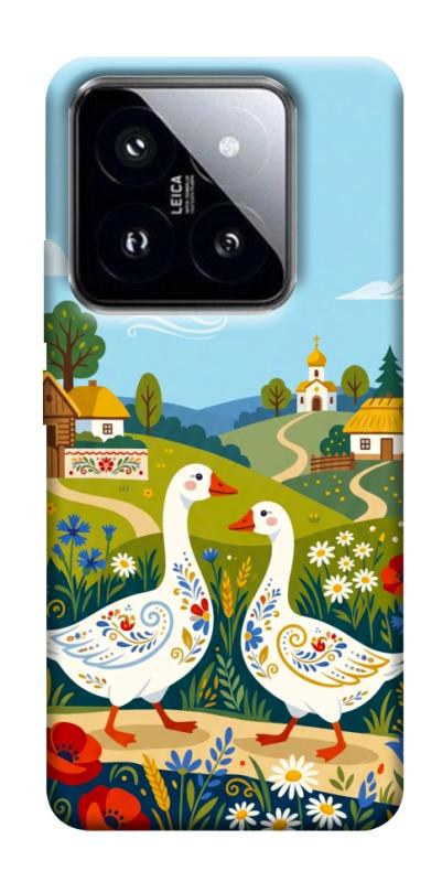 Чохол itsPrint Ukr gooses для Xiaomi 14 Pro, love ukraine, купити оптом з доставкою