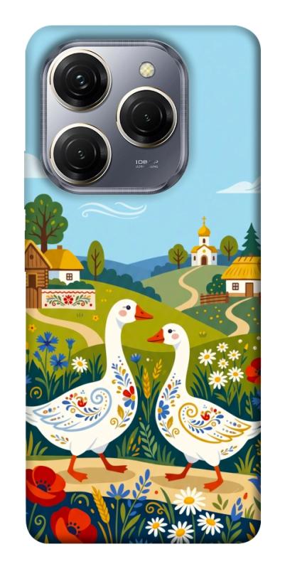 Чохол itsPrint Ukr gooses для TECNO Spark 20 Pro, love ukraine, купити оптом з доставкою