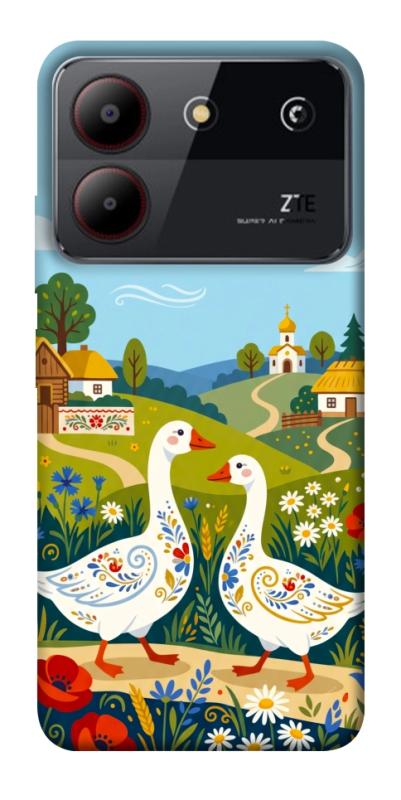 Чохол itsPrint Ukr gooses для ZTE Blade A54 4G, love ukraine, купити оптом з доставкою