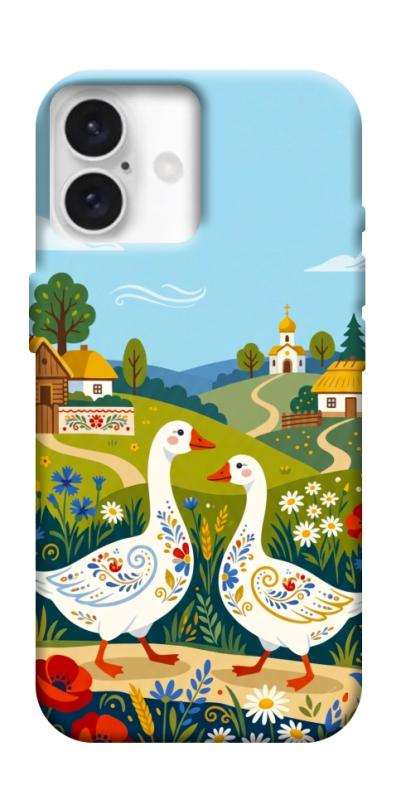 Чохол itsPrint Ukr gooses для Apple iPhone 16 Plus (6.7"), love ukraine, купити оптом з доставкою