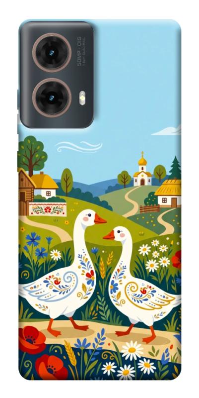 Чохол itsPrint Ukr gooses для Motorola Moto G85, love ukraine, купити оптом з доставкою